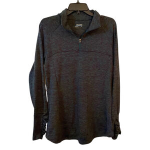 Columbia Women's Omni-Wick Green & Purple Quarter-Zip Pullover - Size L. - b8